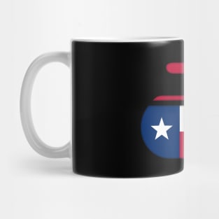 Texas State Flag Curling Stone Texas Curler Mug